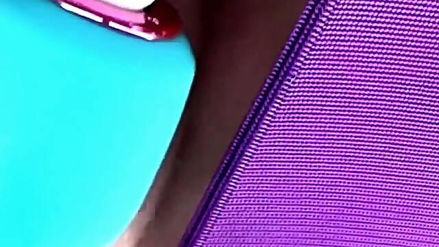 Horny mom gooning fucks her hairy creamy wet pussy