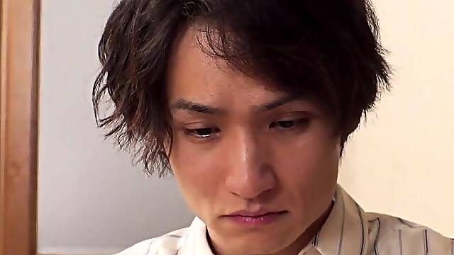 Japanese teen spreads legs for toys and cock