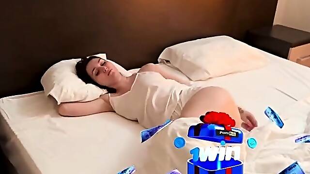 Unplanned sex in a hotel room between stepson and his