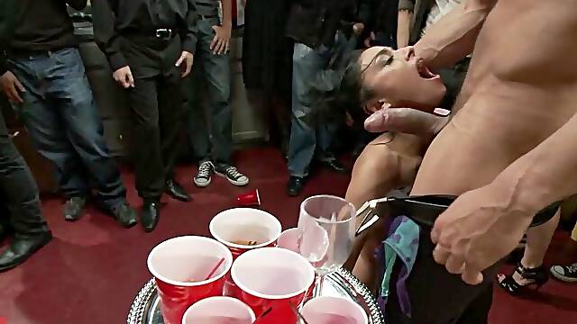 Beretta James becomes public slave and sex orgy party