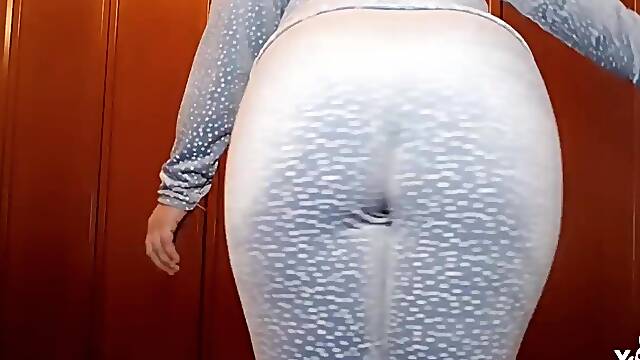 Look at my plump booty walking in my fresh pjs panties