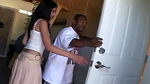 Hot girl loves to ride big black cock