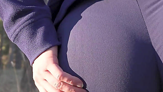 Latina Milf In Super Tight Yoga Pants Teasing Her Amazing Ass In The Forest