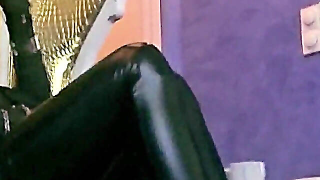 Stina Stone Femdom Feetworship Dirty Smelly Socks Barefeet by German Mistress in Leather Gloves