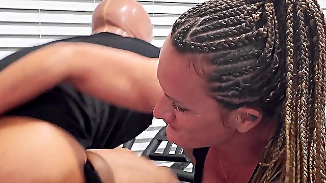 Extreme Double Pegging Personal Training Session Mars Solo, the XXX Slayer, Tapered Physique