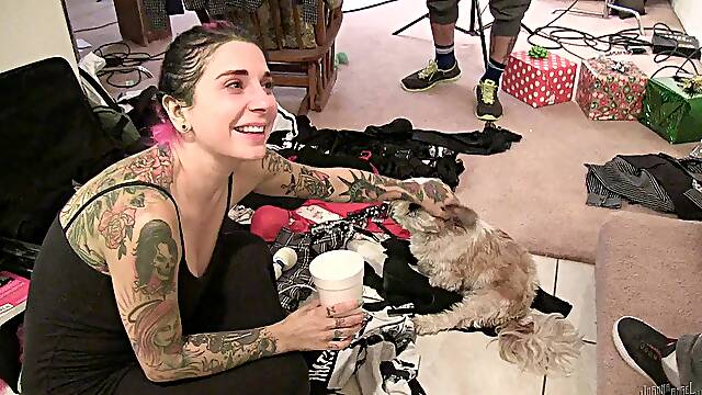 Behind the scenes of porn filming with tattooed star Joanna Angel