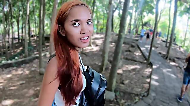 Asian babe's juicy lips wrapped around your cock in POV